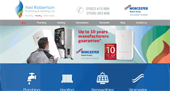 Desktop Screenshot of neilrobertsonplumbing.co.uk